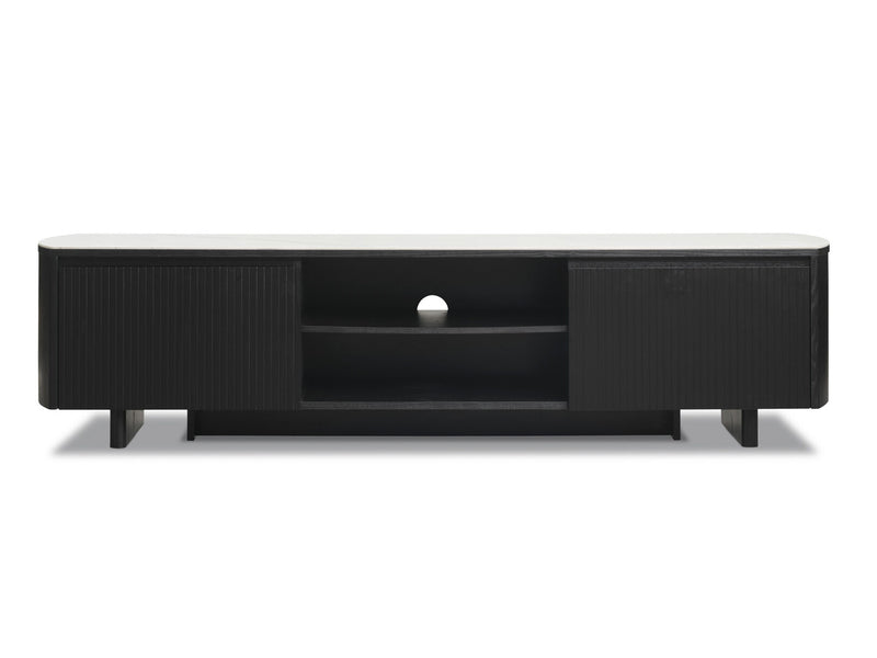 DORVAL ENTERTAINMENT UNIT BLACK/WHITE