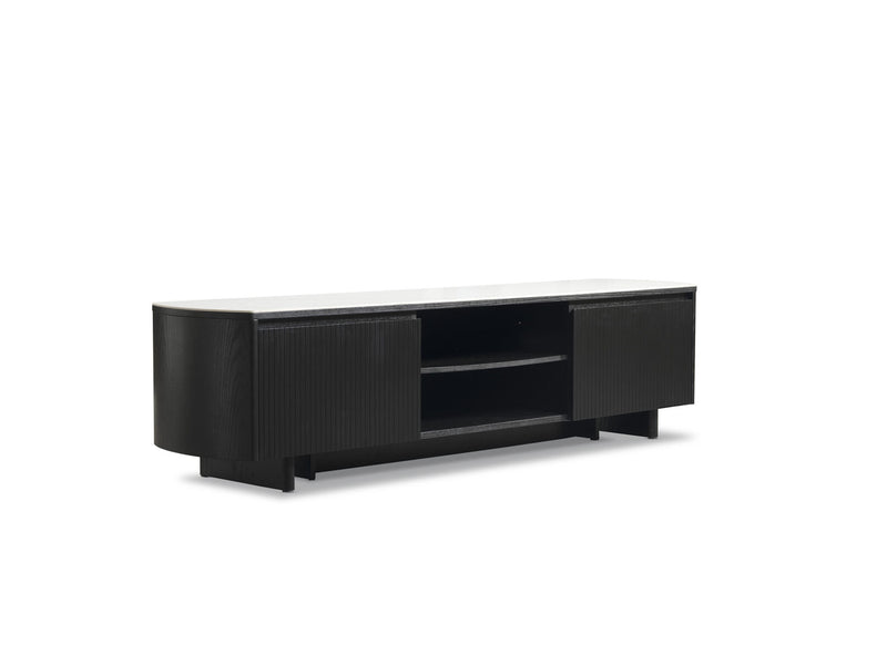 DORVAL ENTERTAINMENT UNIT BLACK/WHITE