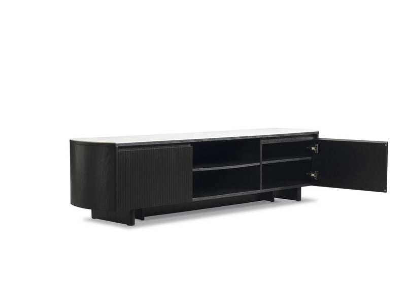 DORVAL ENTERTAINMENT UNIT BLACK/WHITE