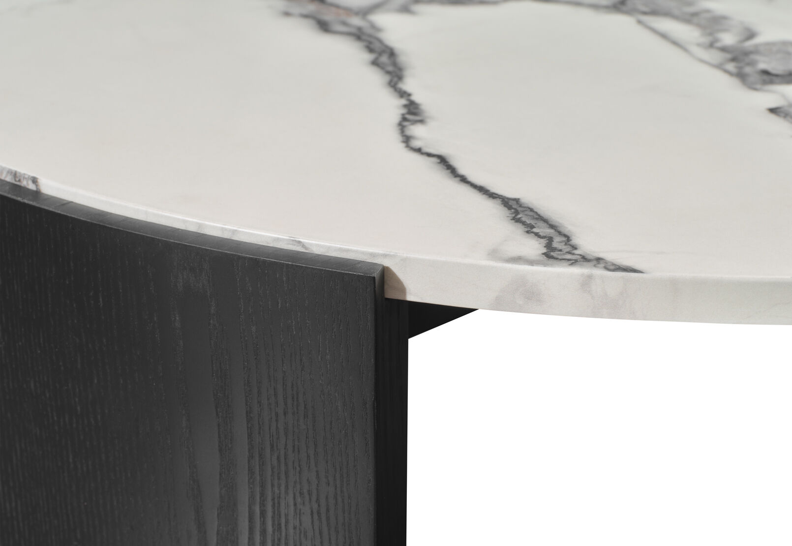 EGON ROUND LAMP TABLE BLACK/WHITE