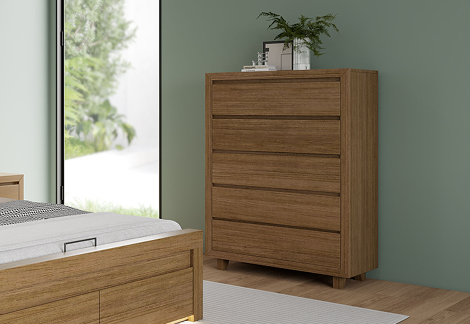 RANA TALL CHEST LIGHT OAK