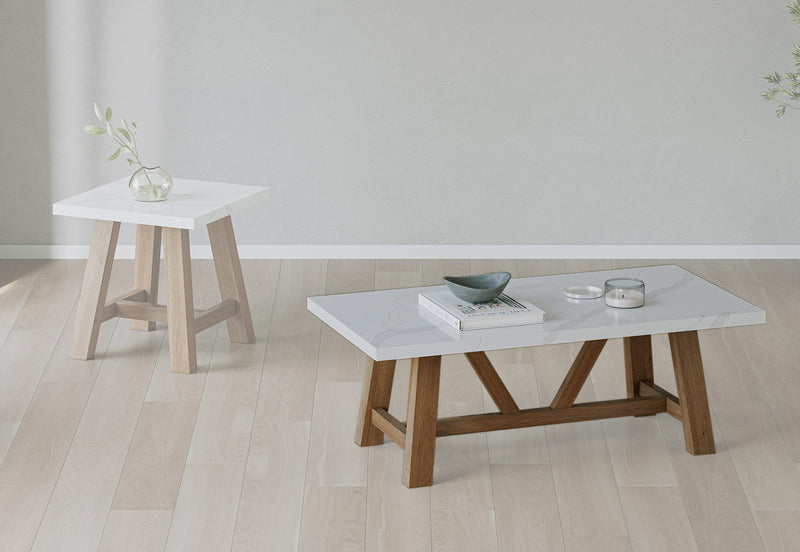 MATTEO COFFEE TABLE 	LIGHT OAK