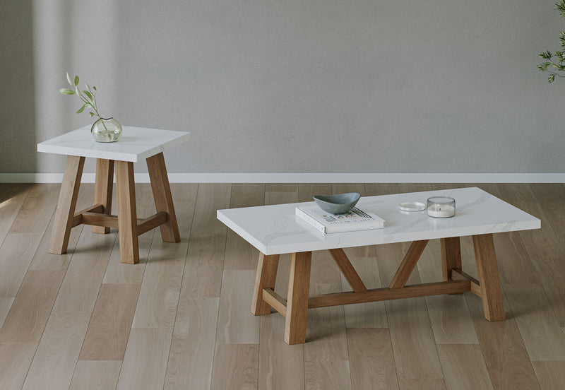 MATTEO COFFEE TABLE 	LIGHT OAK