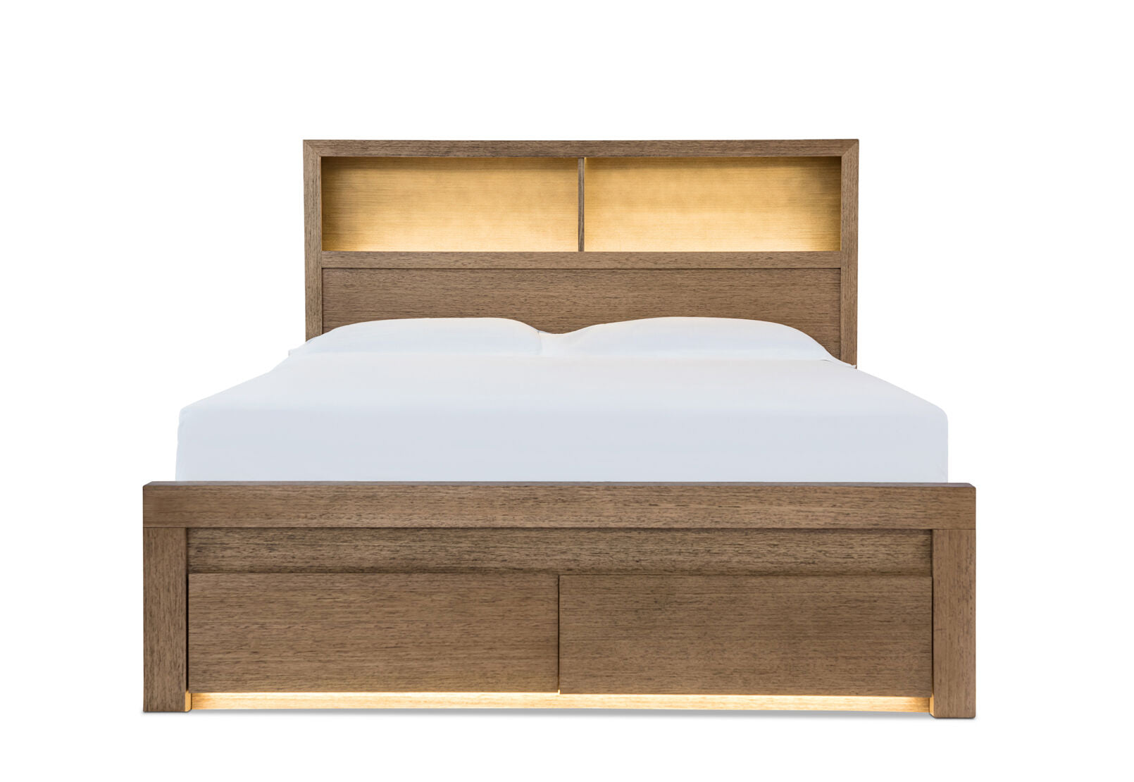 RANA QUEEN BED LIGHT OAK