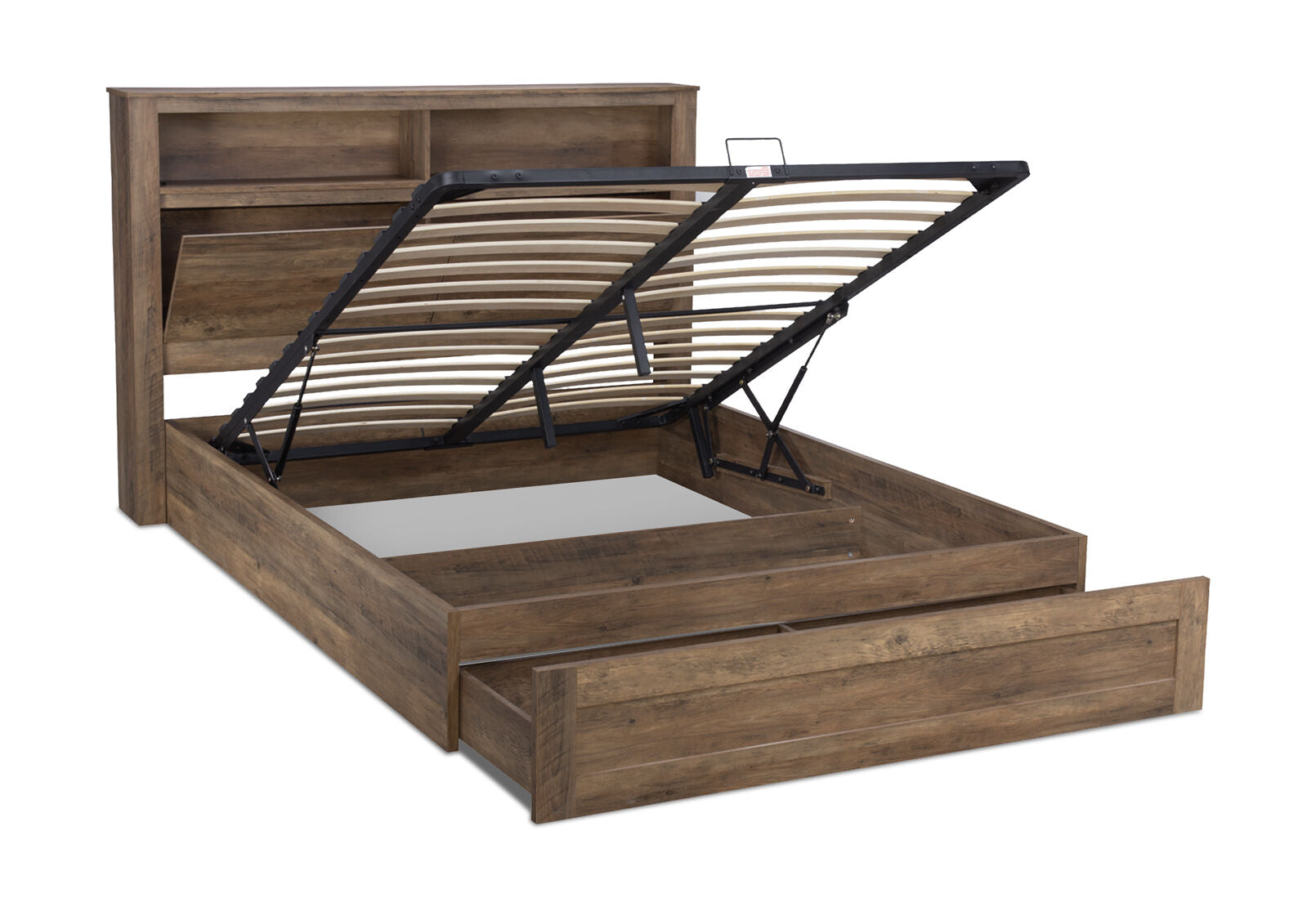 VALDA QUEEN LIFT BED WALNUT