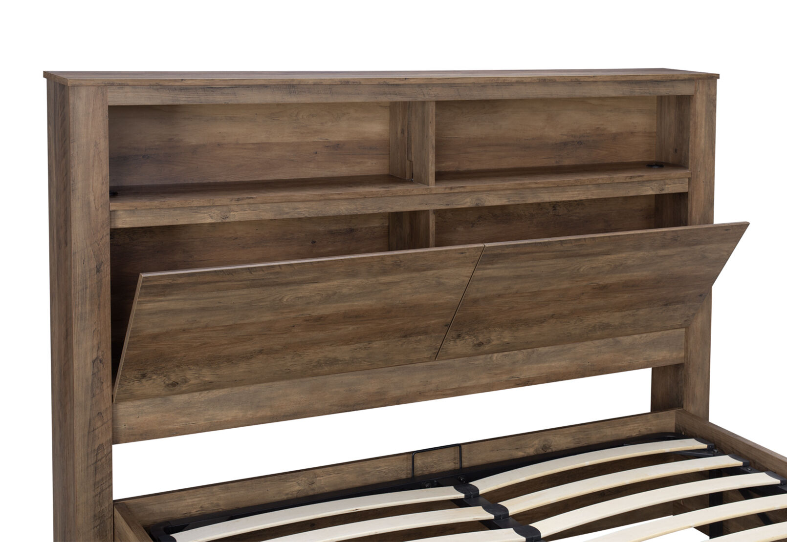 VALDA QUEEN LIFT BED WALNUT