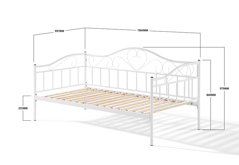 BURNS DAY BED WHITE