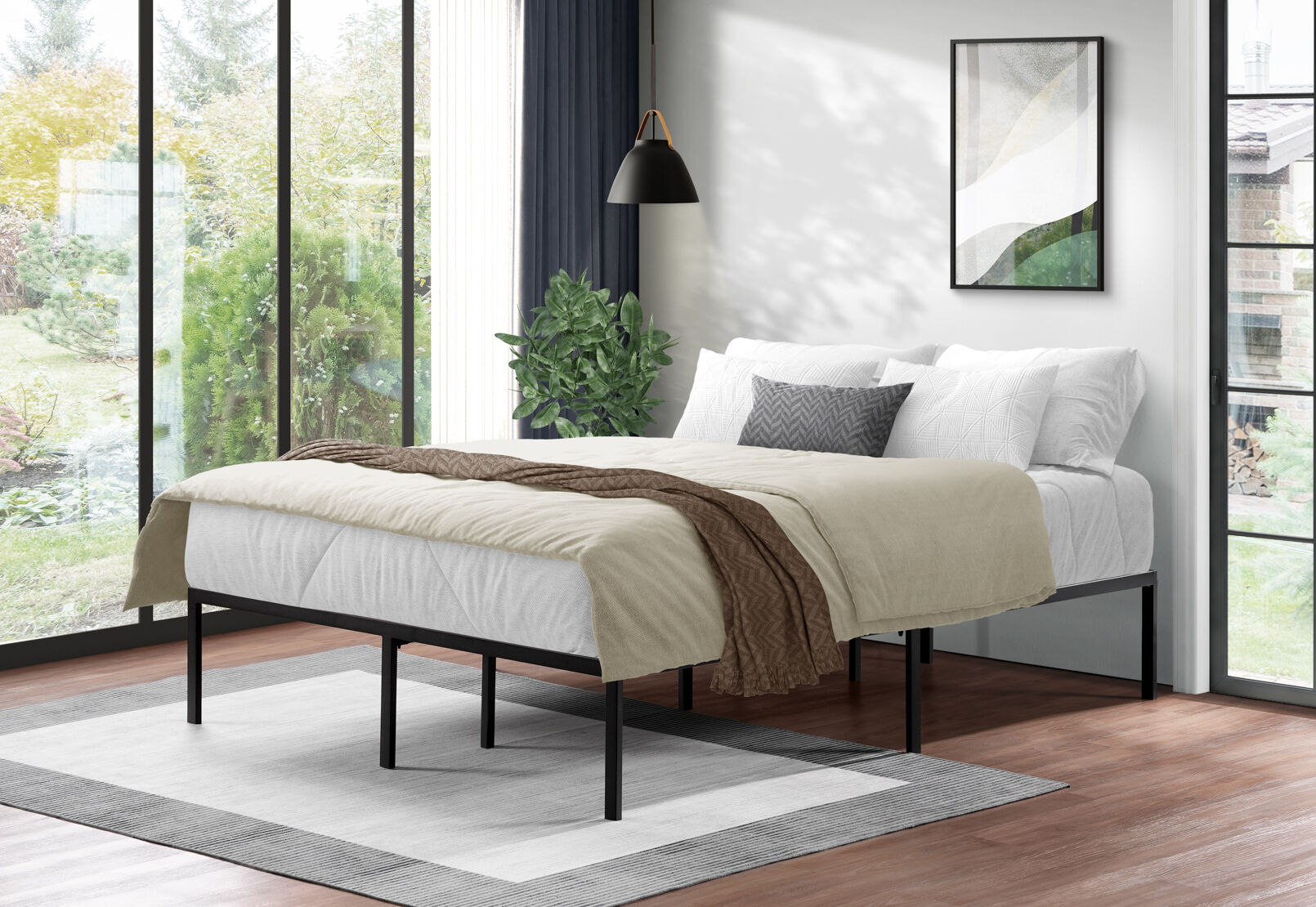 DICKSON QUEEN BED BASE BLACK