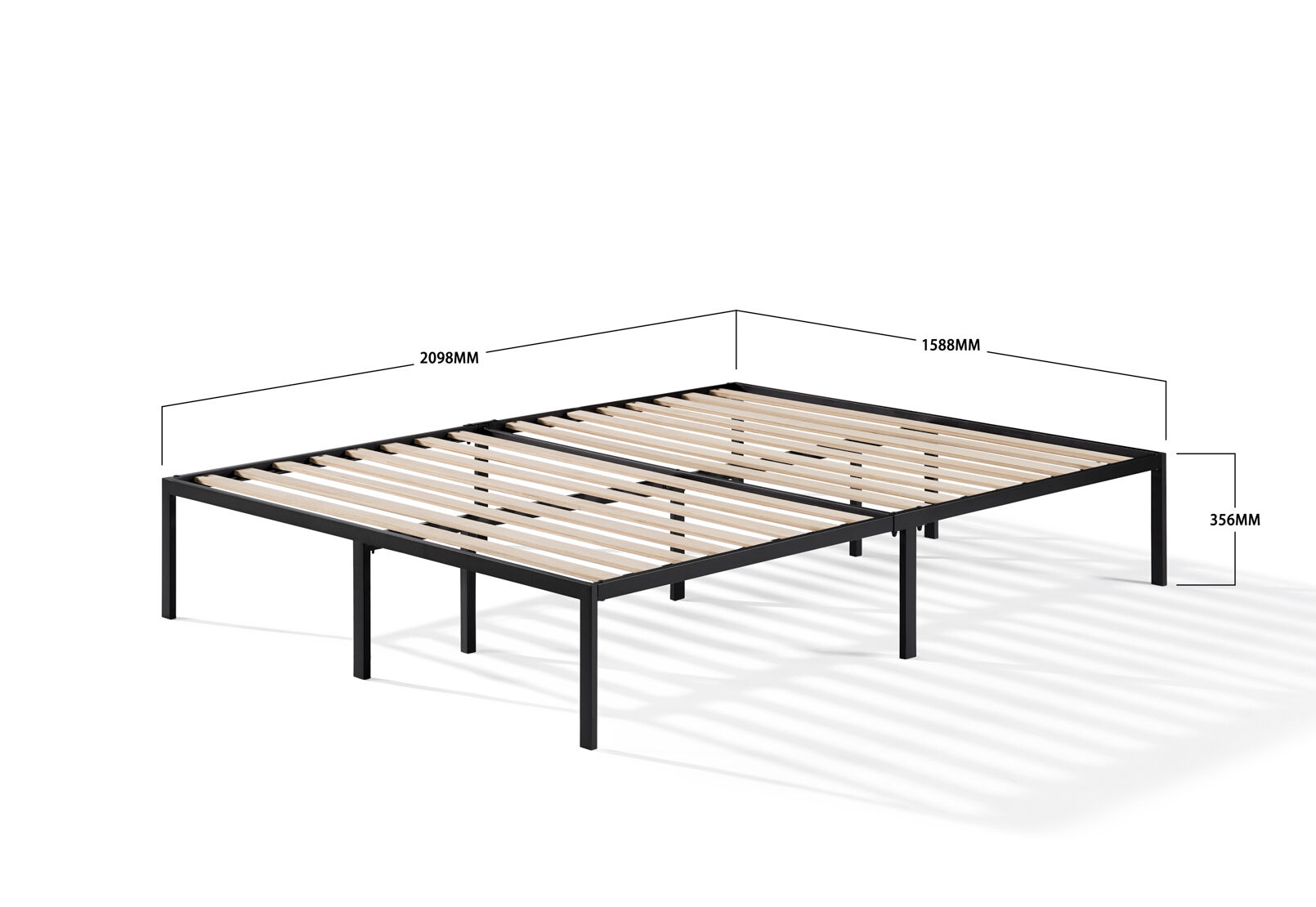 DICKSON QUEEN BED BASE BLACK