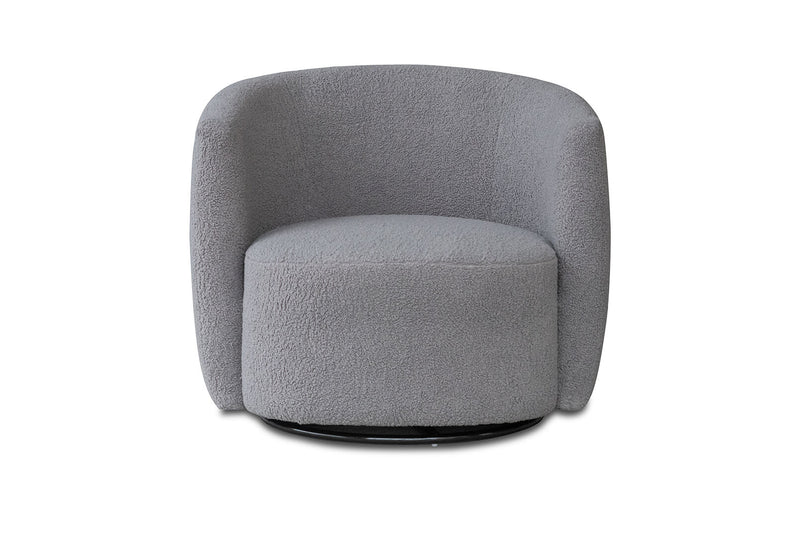 WHITAKER SWIVEL ACCENT CHAIR GREY