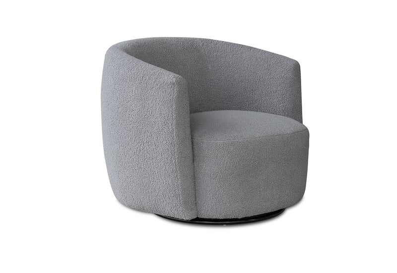 WHITAKER SWIVEL ACCENT CHAIR GREY