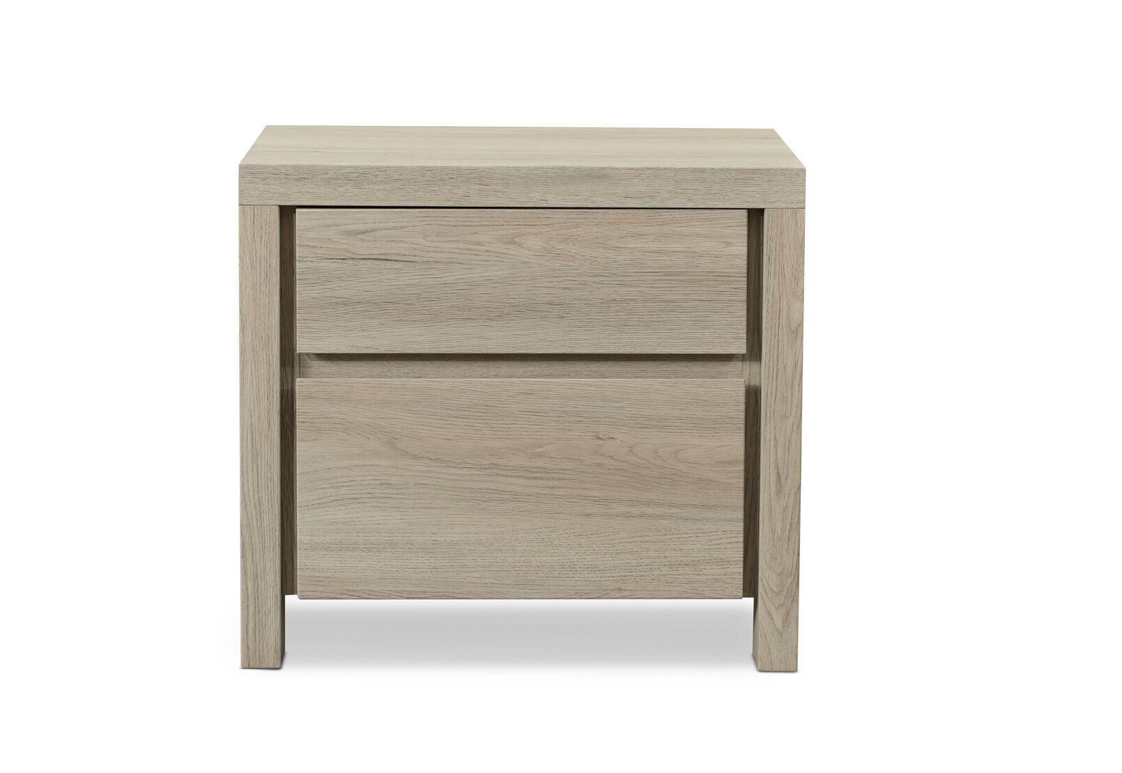 ARMOY 2 DRAWER BEDSIDE GREY