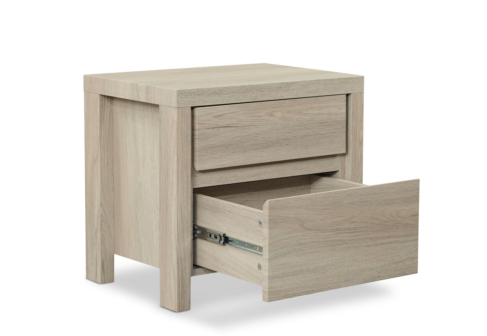 ARMOY 2 DRAWER BEDSIDE GREY