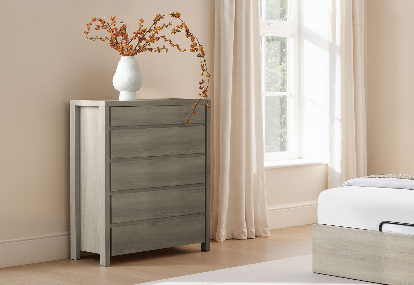 ARMOY TALL CHEST GREY
