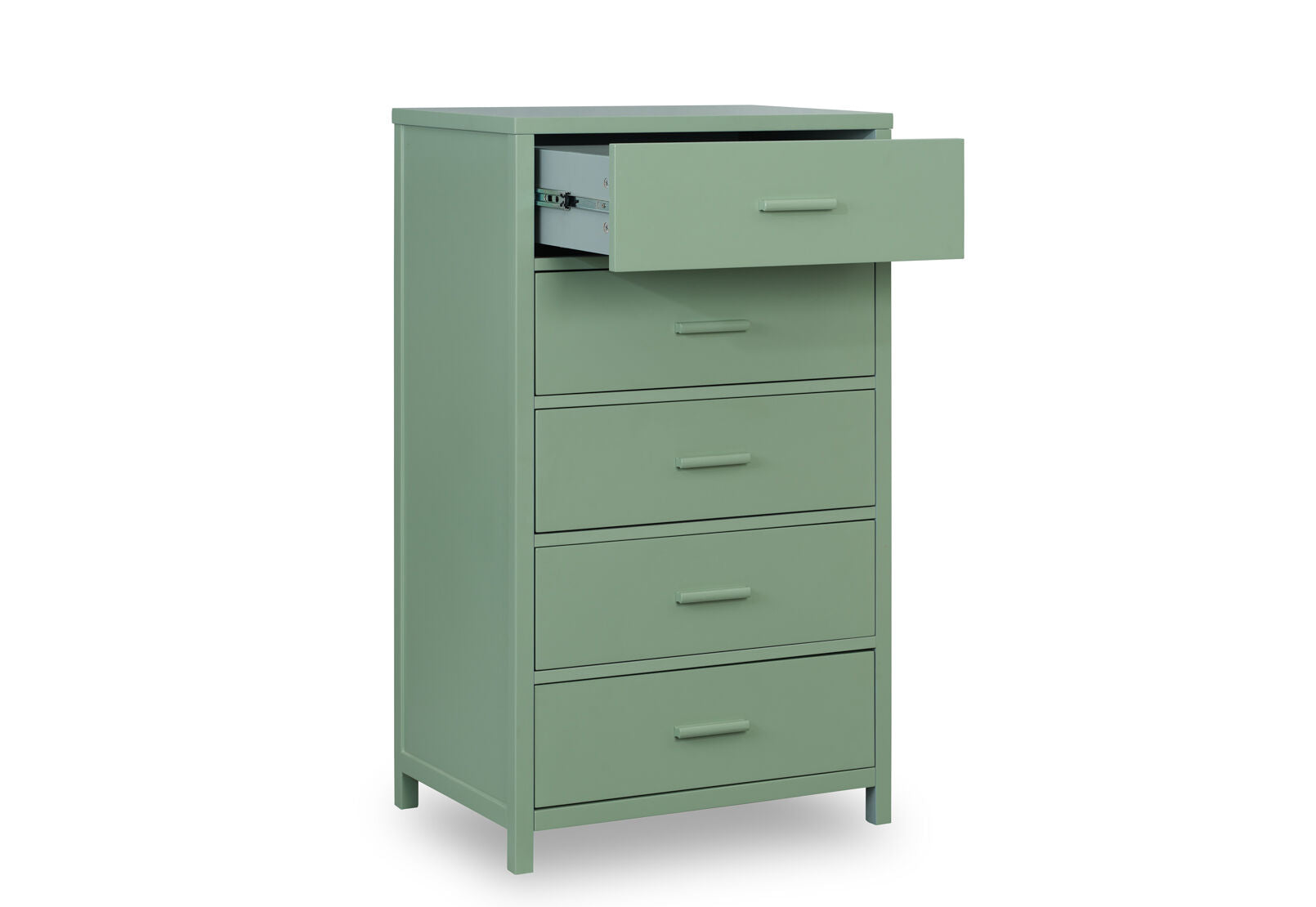 ENNEAD 5 DRAWER TALL CHEST SAGE GREEN