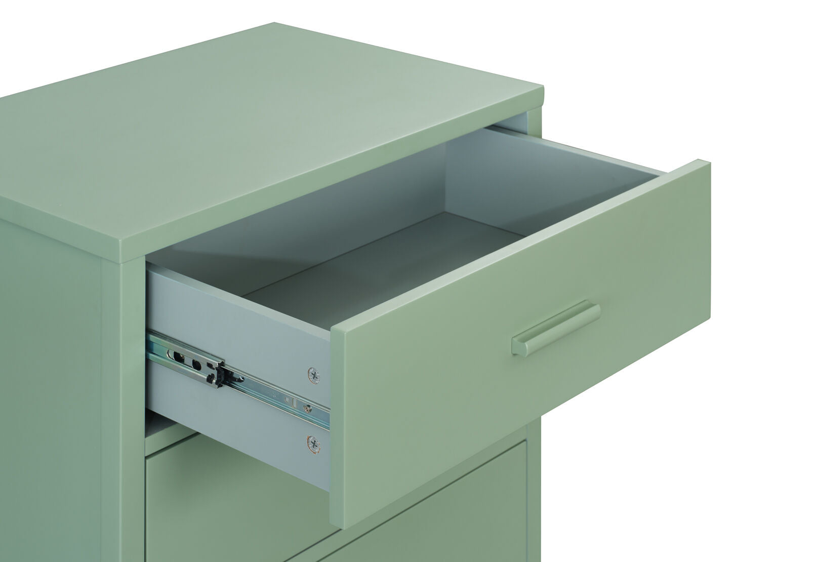 ENNEAD 5 DRAWER TALL CHEST SAGE GREEN