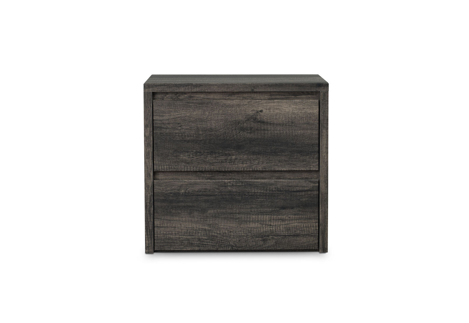 VESPERA 2 DRAWER BEDSIDE DARK GREY