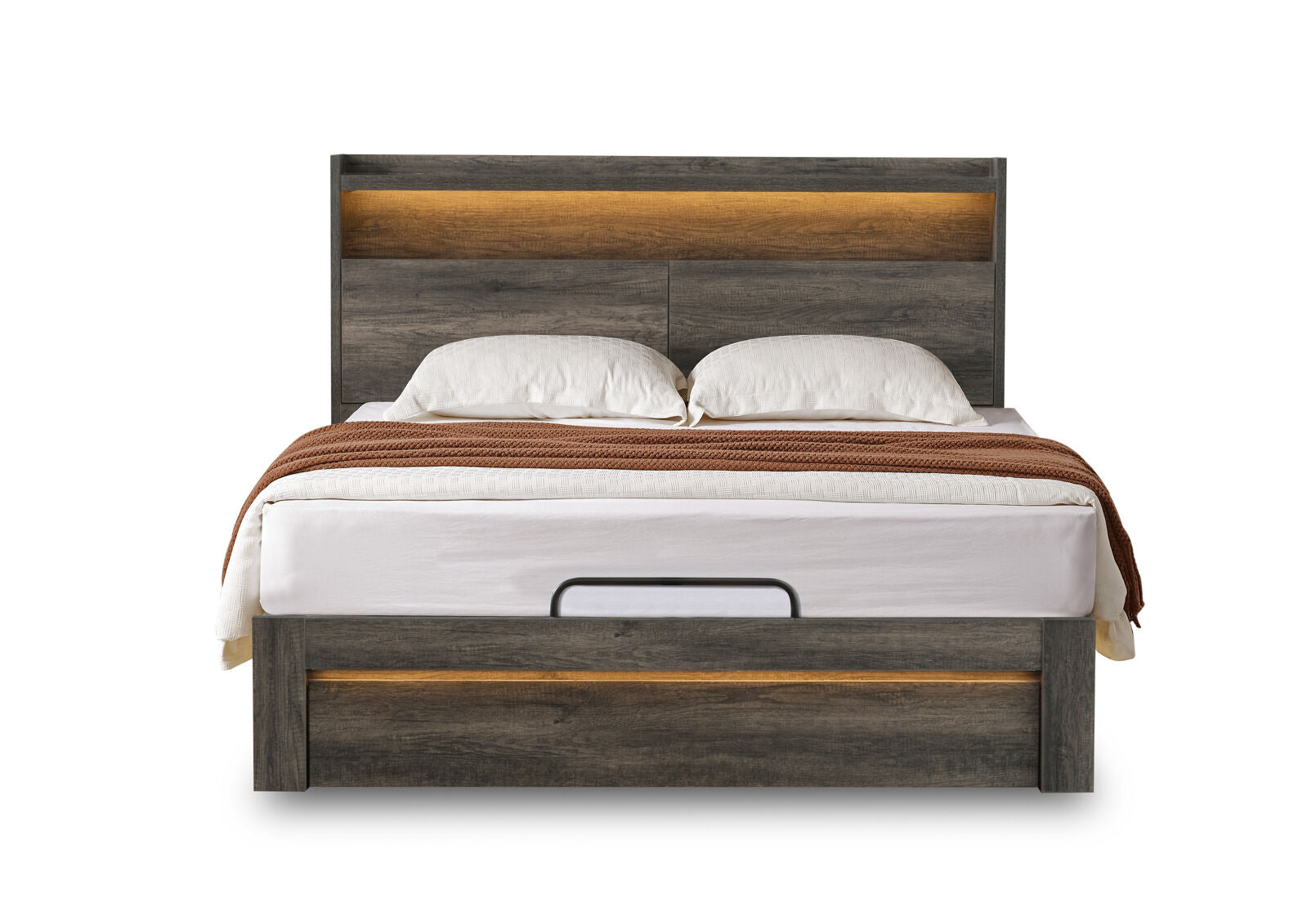 VESPERA QUEEN BED DARK GREY