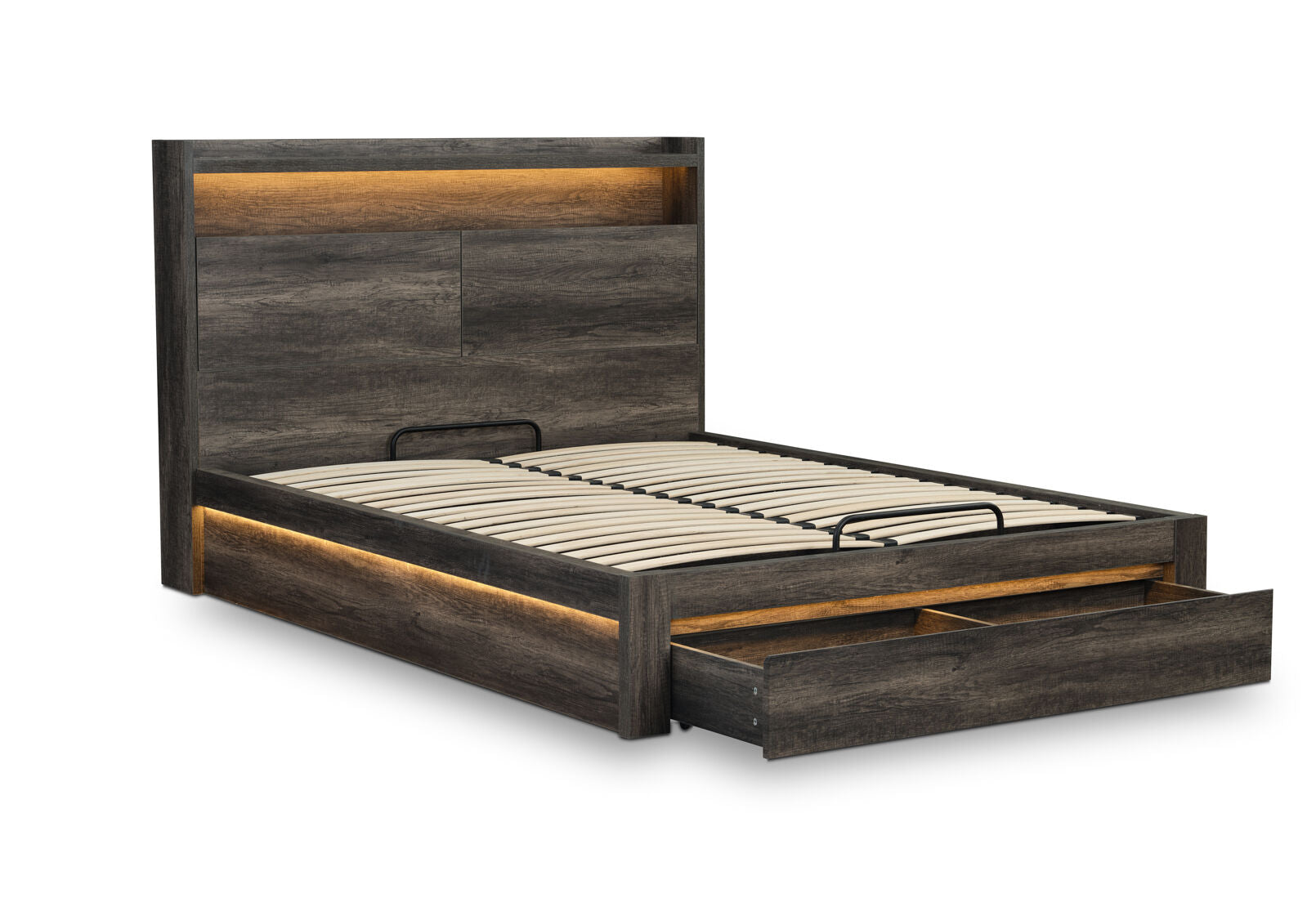 VESPERA QUEEN BED DARK GREY