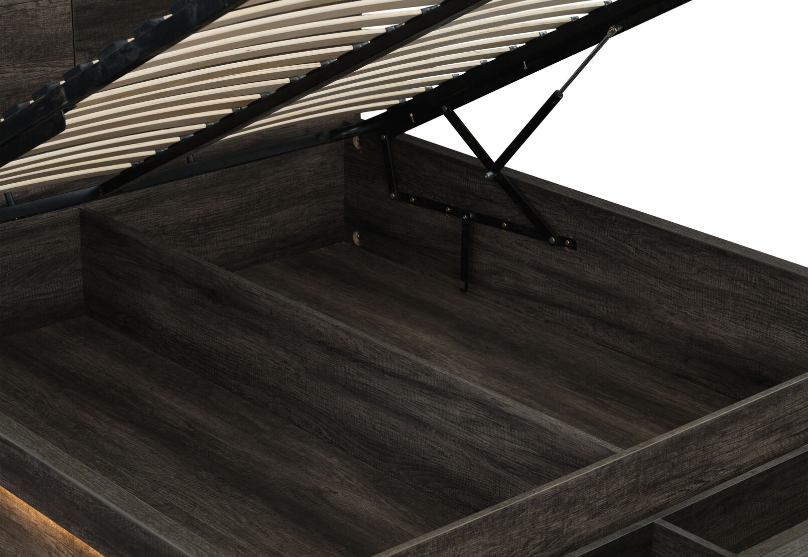VESPERA QUEEN BED DARK GREY