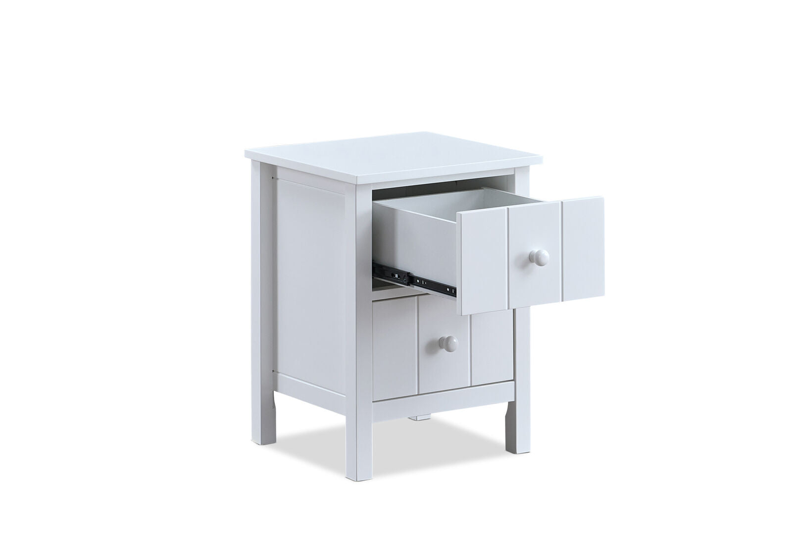 KENORA 2 DRAWER BEDSIDE WHITE