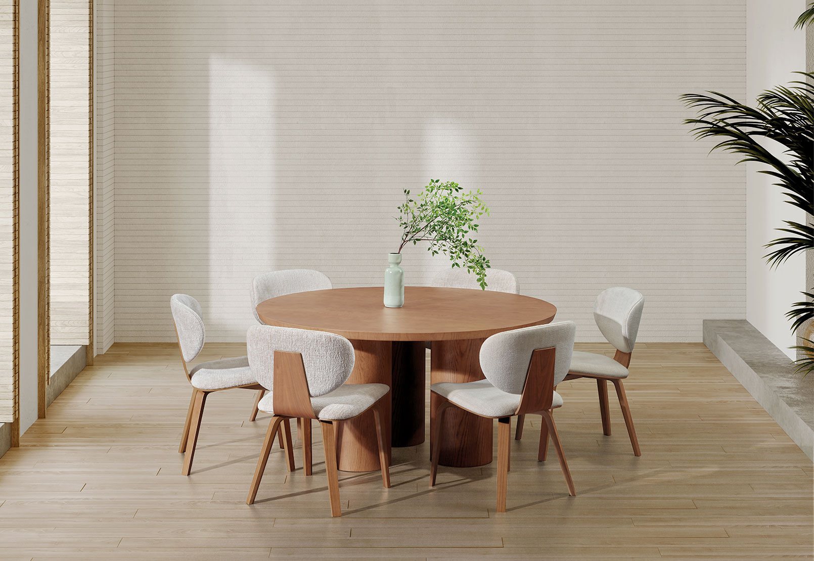 WYNYARD DINING TABLE WALNUT