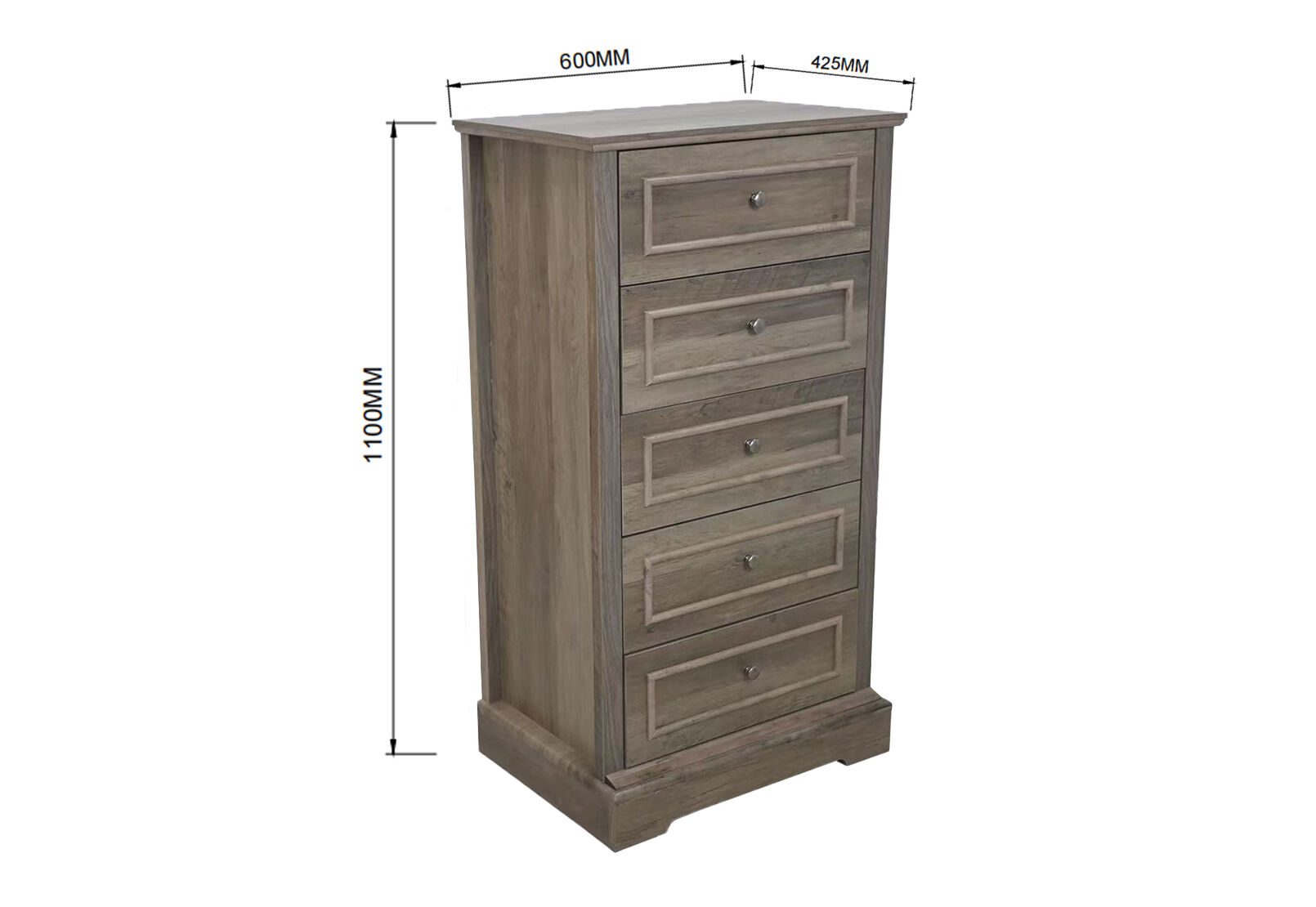 WESTCHESTER 5 DRAWER TALL CHEST VINTAGE