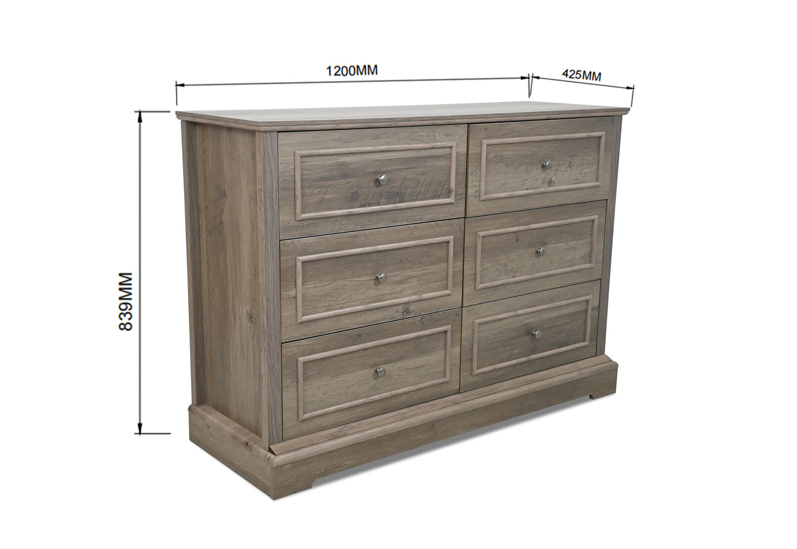 WESTCHESTER 6 DRAWER DRESSER VINTAGE