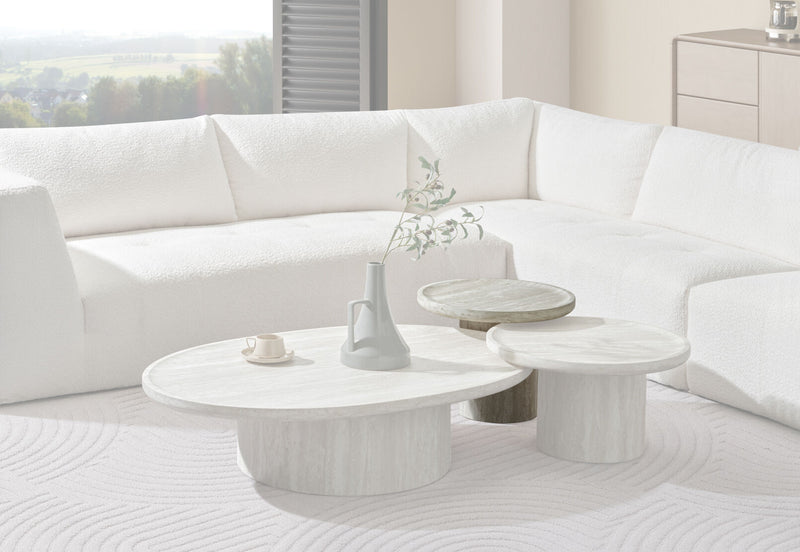 KAISEN 590MM LAMP TABLE WHITE