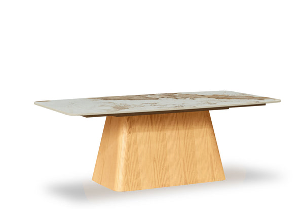 VINCENTIO COFFEE TABLE 	NATURAL WHITE