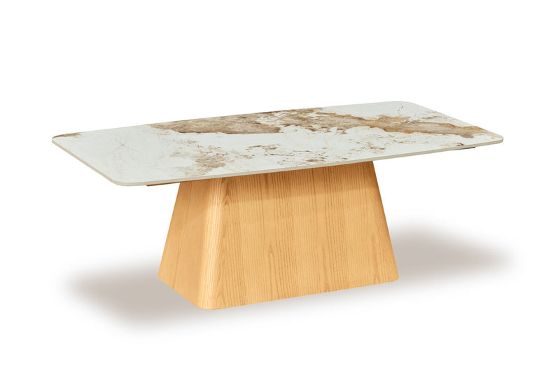 VINCENTIO COFFEE TABLE 	NATURAL WHITE