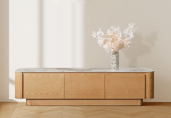 VINCENTIO ENTERTAINMENT UNIT NATURAL WHITE