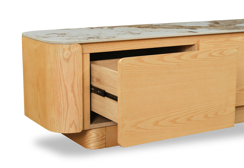 VINCENTIO ENTERTAINMENT UNIT NATURAL WHITE