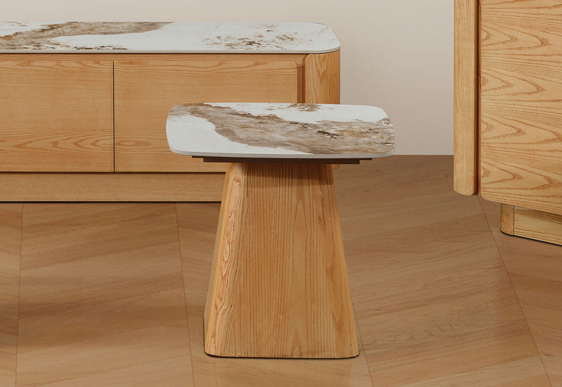 VINCENTIO LAMP TABLE NATURAL WHITE