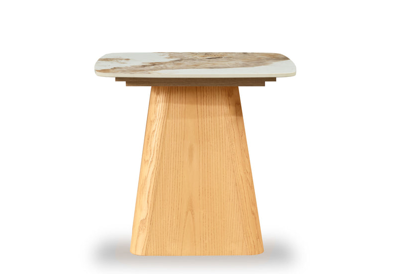 VINCENTIO LAMP TABLE NATURAL WHITE