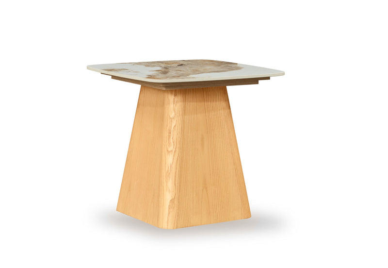 VINCENTIO LAMP TABLE NATURAL WHITE