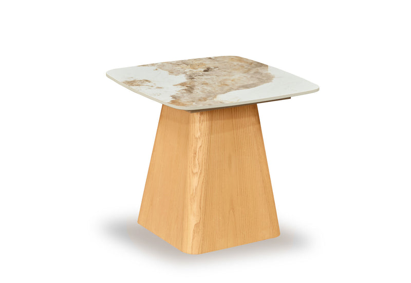 VINCENTIO LAMP TABLE NATURAL WHITE