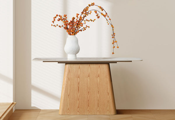 VINCENTIO SOFA TABLE NATURAL WHITE