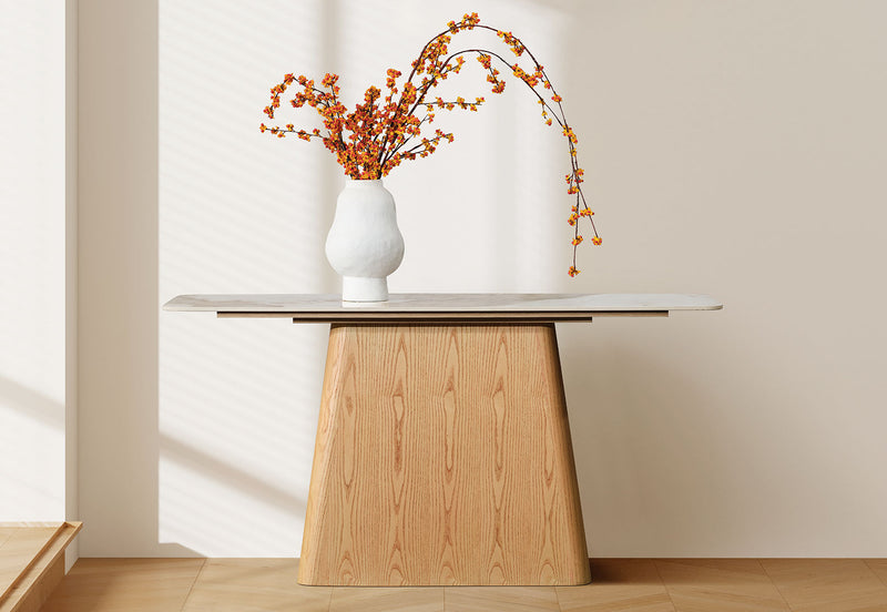 VINCENTIO SOFA TABLE NATURAL WHITE