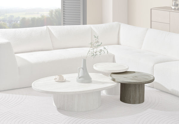 KAISEN 490MM LAMP TABLE WHITE