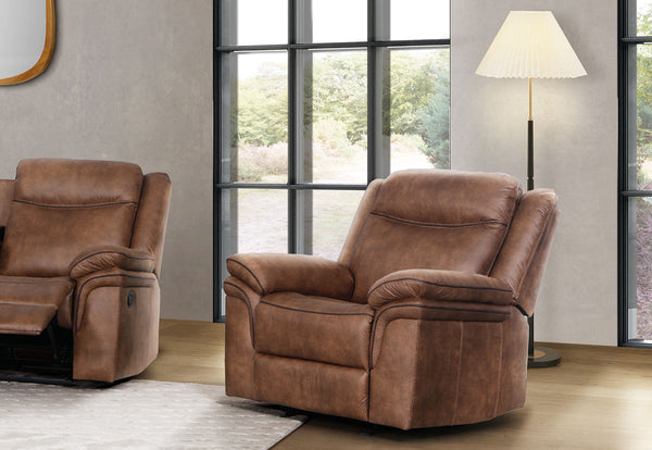 TULSA FABRIC RECLINER TAN