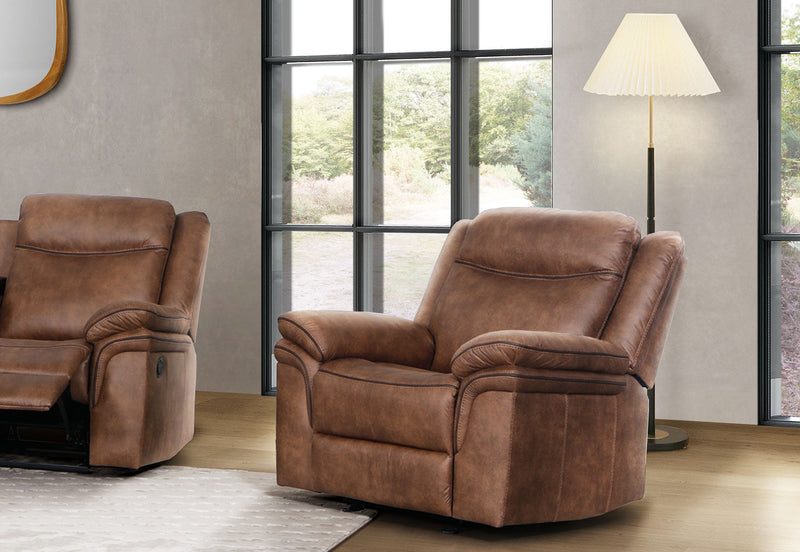 TULSA FABRIC RECLINER TAN