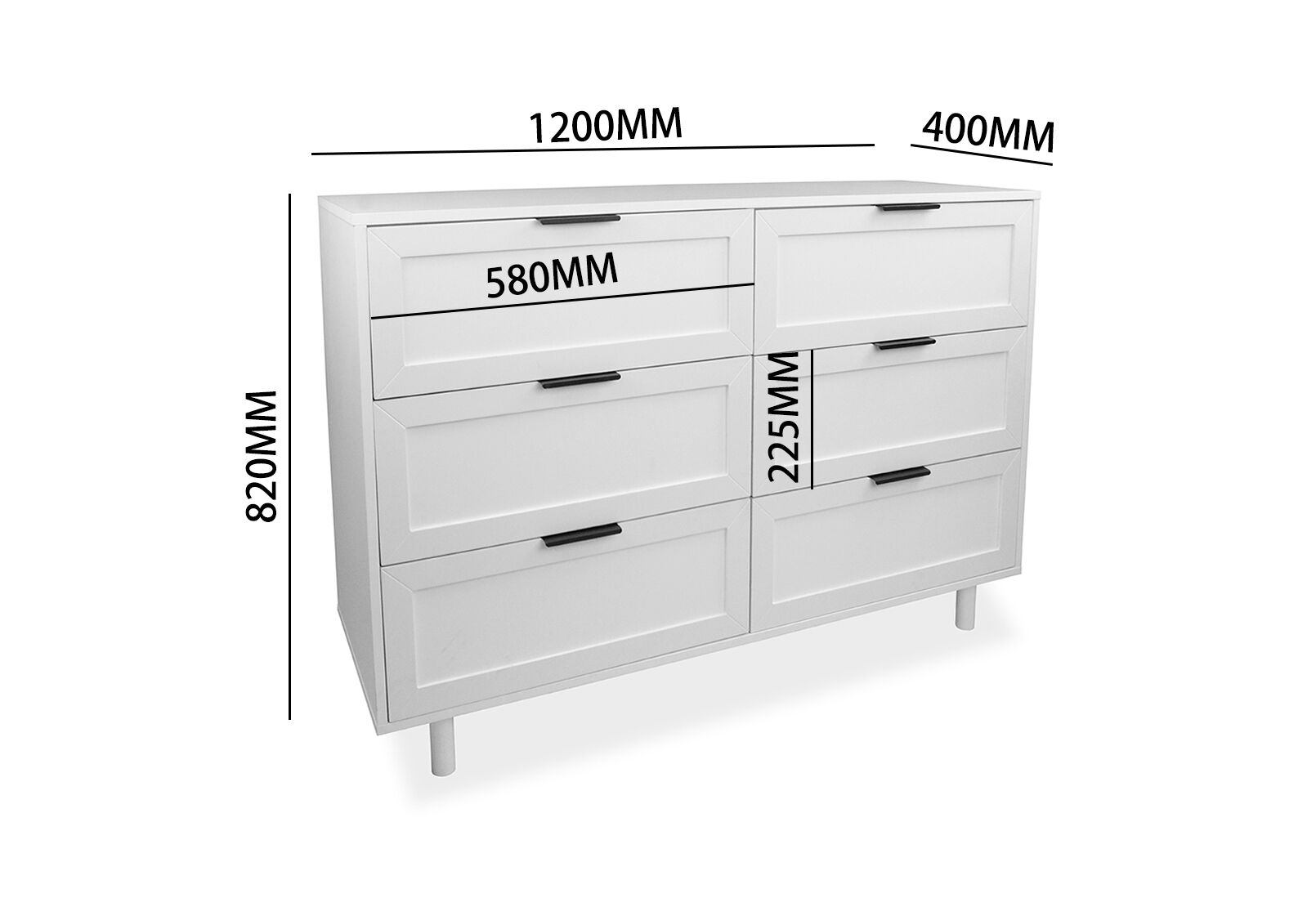 ALBATROSS DRESSER WHITE