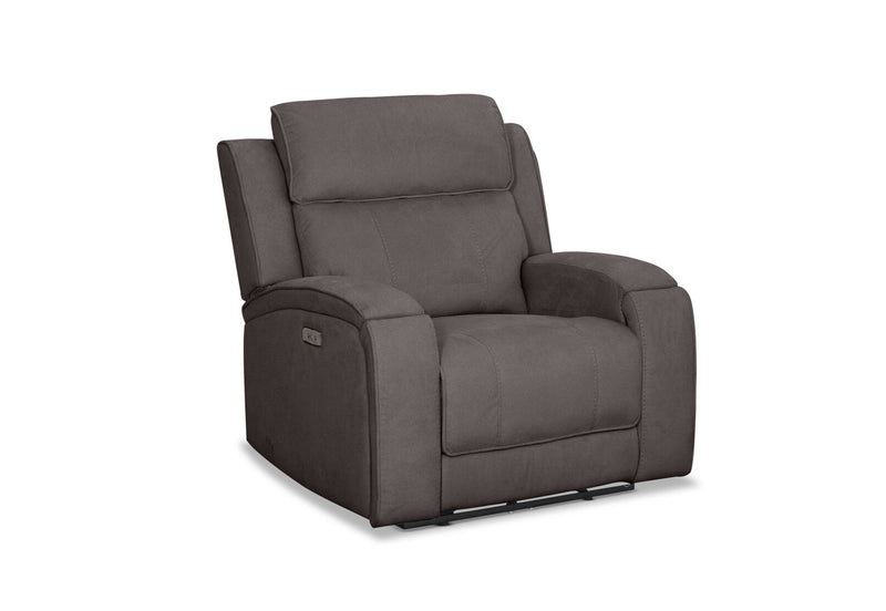 BAYTOWN FABRIC ELECTRIC RECLINER GREY