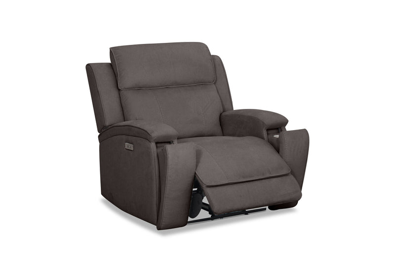 BAYTOWN FABRIC ELECTRIC RECLINER GREY