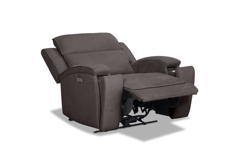 BAYTOWN FABRIC ELECTRIC RECLINER GREY