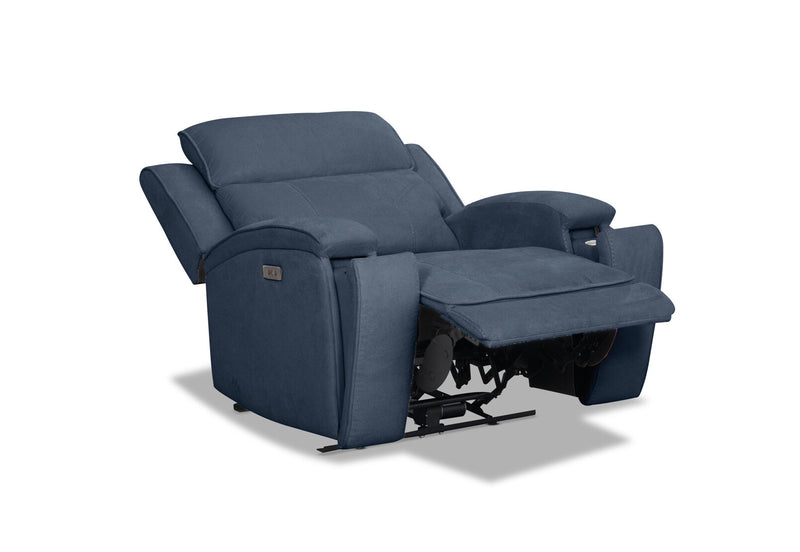 BAYTOWN FABRIC ELECTRIC RECLINER NAVY