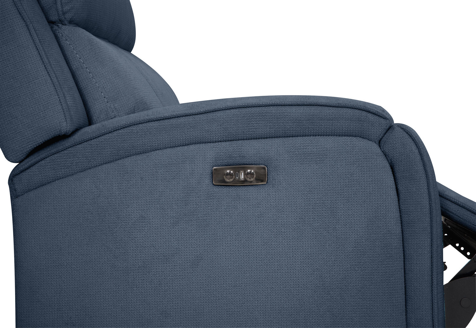BAYTOWN FABRIC ELECTRIC RECLINER NAVY