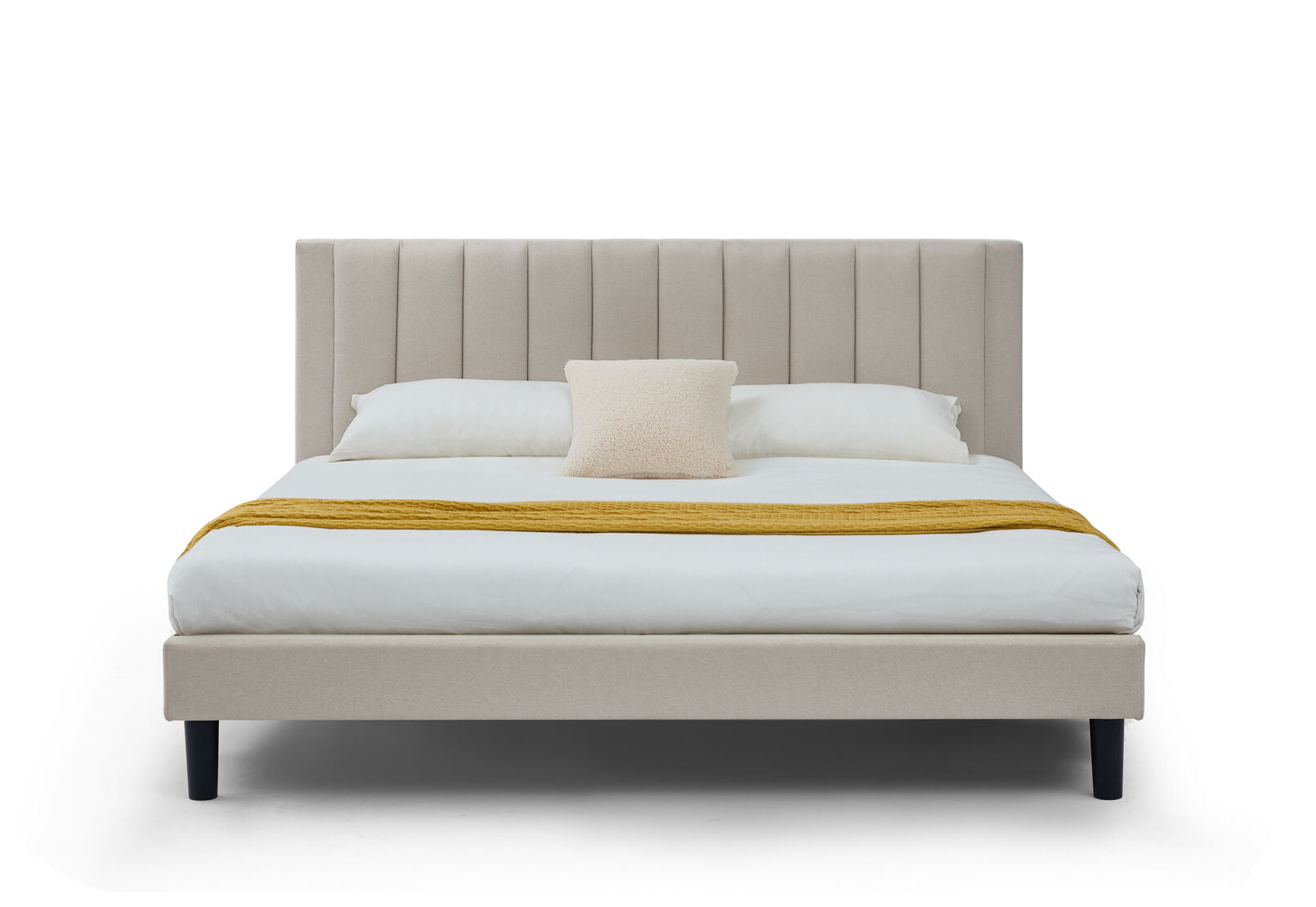 BISHOP KING BED BEIGE