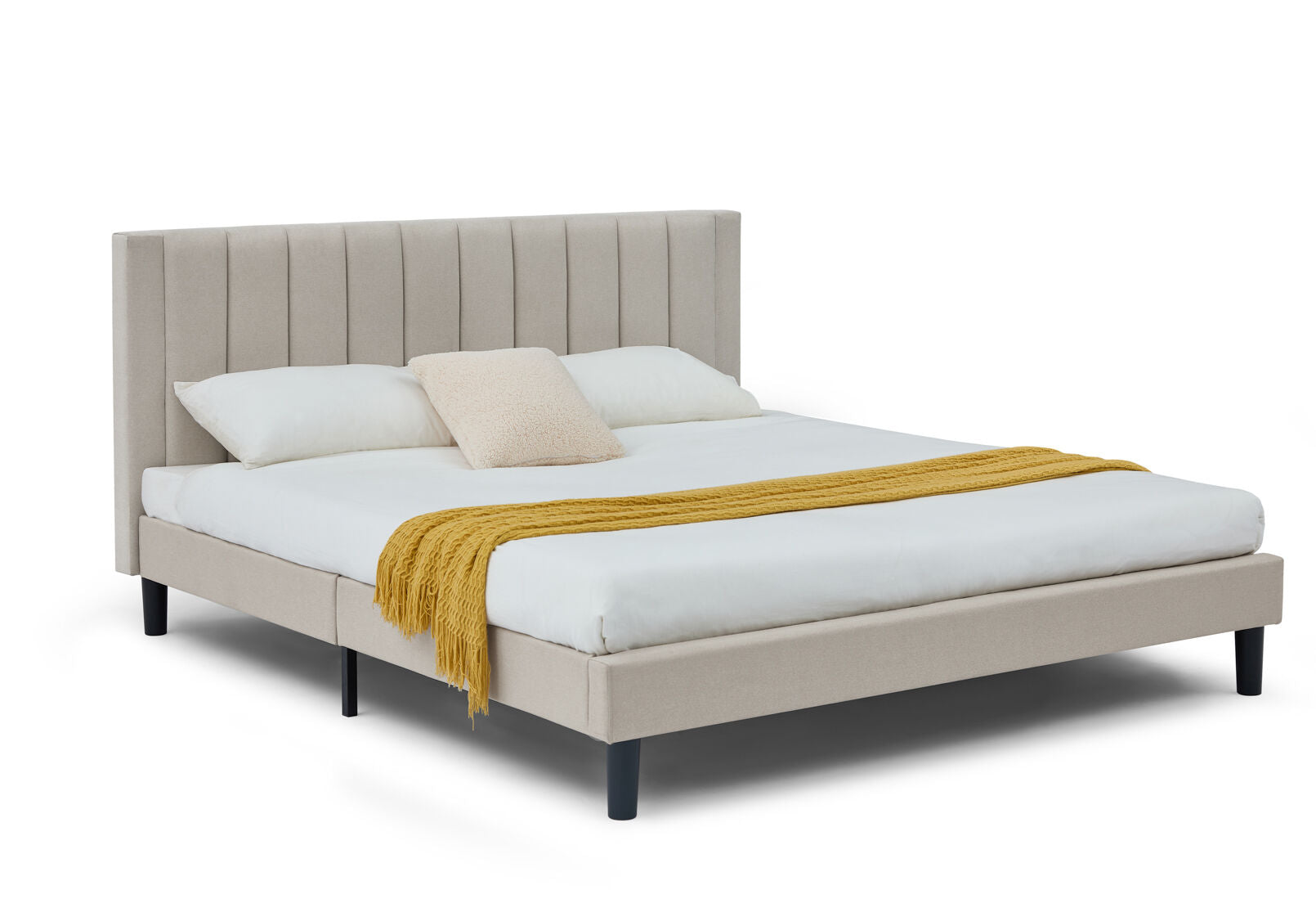 BISHOP KING BED BEIGE